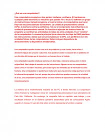 Resumen TP ¿Qué es una computadora?. Página 1
