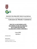 Práctica 8: Determinación del producto de solubilidad de un precipitado por valoración conductimétrica