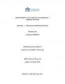 Conflicto poder y politica