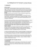 El perquè de tot plegat