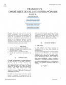 Corrientes de falla e impedancias de falla