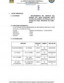 Mejoramiento del servicio vial urbano