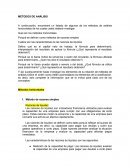 Investigación métodos de análisis, razones financieras