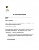 Guía de aprendizaje de matemáticas