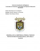 Desarrollo de la competencia literaria a traves de proyectos didácticos enfocados al arte visual y plástico