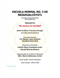 Proyecto “Se acerca la navidad”. Página 1