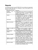 Reporte: norma ISO-9001:2015