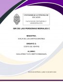 Estados financieros. Costo de ventas