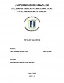 Titulos valores