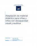 Adaptación de material didáctico para niñas y niños con discapacidad visual y auditiva