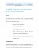 Análisis de una empresa promotora de salud de mi ciudad o territorio