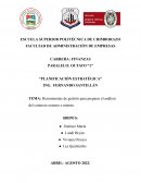 Herramientas de gestión para preparar el análisis del contexto externo e interno