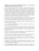 Competencia de un lider