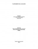 Planteamiento de la ecuacion