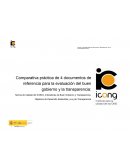 Comparativa práctica de 4 documentos de referencia para la evaluación del buen gobierno y la transparencia