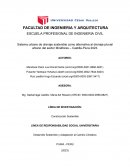 Sistema urbano de drenaje sostenible como alternativa al drenaje pluvial urbano