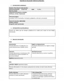 Registro de evaluación terapia ocupacional