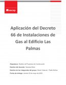 Aplicación del Decreto 66 de Instalaciones de Gas al Edificio Las Palmas