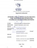 Investigación de Operaciones Empresa Mondelez Perú S.A