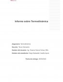 Informe Termodinámica