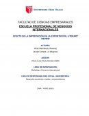 Efecto de la importación en la exportación