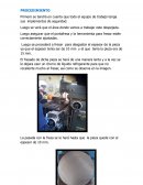 Procedimiento fabricación en una fresadora