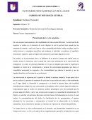 Proyecto formativo: Diseño de Intervención Psicológica Aplicada