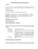 Memoria descriptiva de independización