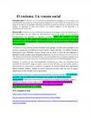 El racismo: Un veneno social