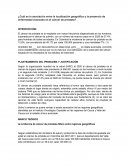 Cuál es la asociación entre la localización geográfica y la presencia de enfermedad avanzada en el cáncer de próstata?