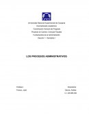 Los procesos administrativos