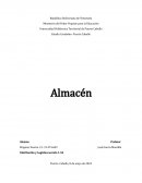Almacén. Distribución y logística sección