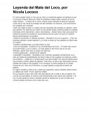 Leyenda del Mate del Loco, por Nicola Lococo
