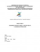 Pensamiento marxista sobre la gestión pública y los modos de producción
