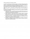 Criterios de adquisición de maquinarias y equipos