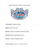 Fuentes del derecho mercantil y actos de comercio