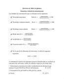 Ejercicios de Taller de Química. Soluciones: Cálculo de concentraciones