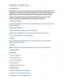 Empresa: Trigal SAC