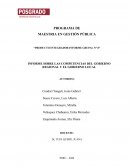 Informe sobre las competencias del gobierno Regional y el gobierno Local