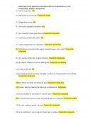 Tarea de identificar preposiciones