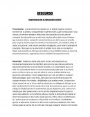 Importancia de la educación inicial