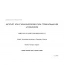 Necesidades educativas en preescolar y primaria