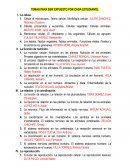 Temas para ser expuesto por cada estudiante