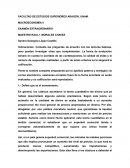 Macroeconomía II Examen extraordinario