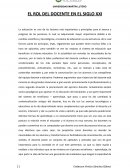 El rol del docente en el siglo XXI