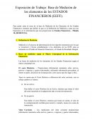 Base de Medición de los elementos de los estados financieros
