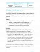 Actividad: Taller de geometría