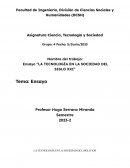 La tecnología en la sociedad del siglo XXI