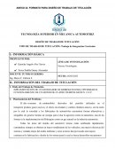 Tipo de trabajo de titulación: Trabajo de Integración Curricular