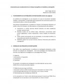 Lineamientos para la elaboración de un trabajo monográfico en Estadística y Demografía